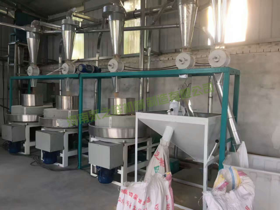 三台*组石磨制粉设备